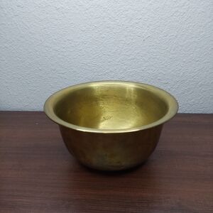 Vintage Solid Brass‎ Bowl Floral